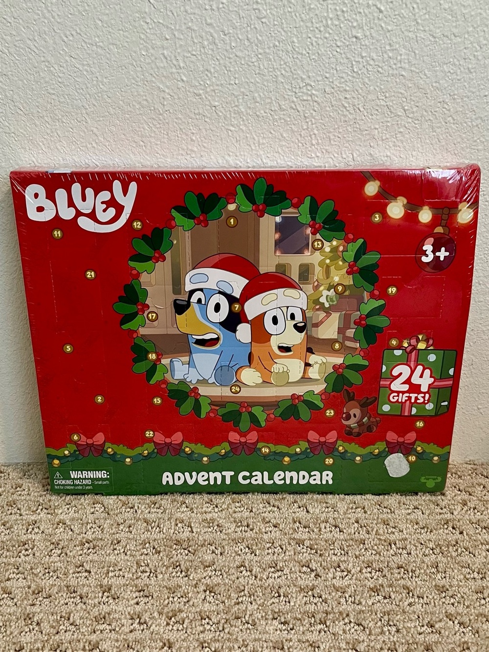 Bluey Christmas Advent Calendar With 24 Gifts 2025 NEW but Slightly Damaged Box